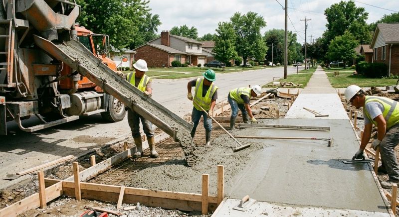 Walkway Pouring in Denver, CO